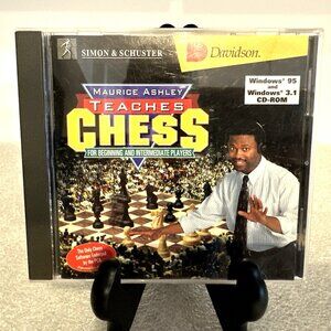 Simon & Schuster Davidson Maurice Ashley Teaches Chess CD-ROM Beginners Intermed